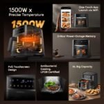 oraimo NutriFry S1 Ultra 1500W 6L App Control Full Touchscreen Air Fryer - Image 5